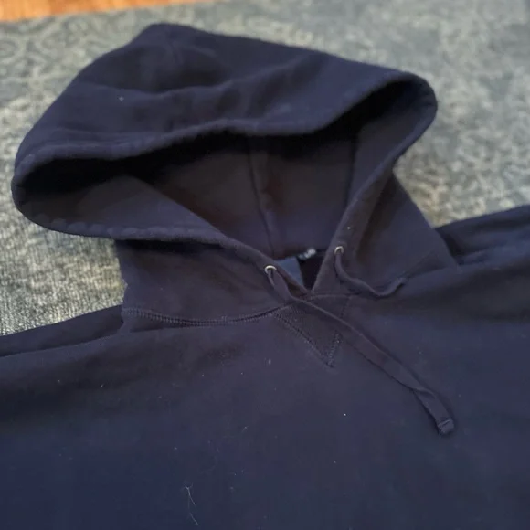 Ralph Lauren navy sweatshirt poncho - Picture 3 of 10